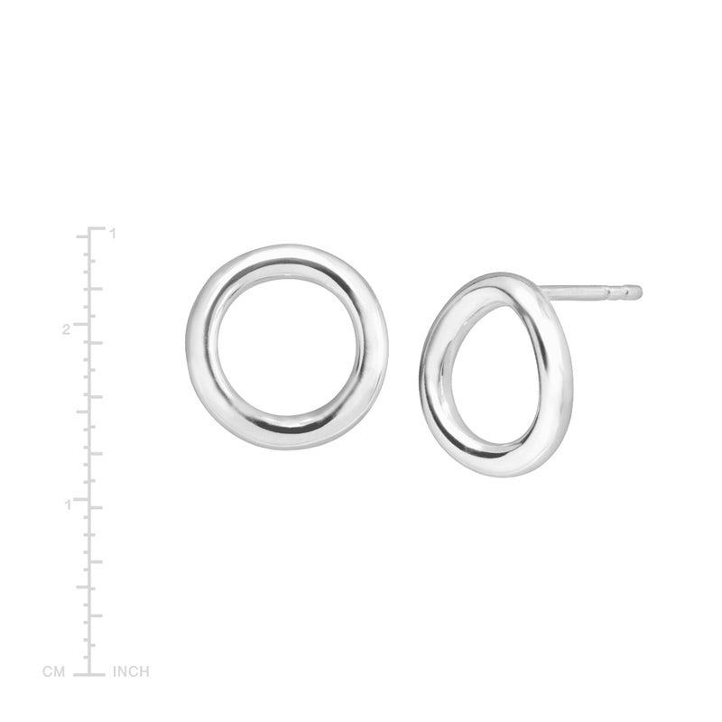 Silpada 'Karma' Open Circle Stud Earrings in Sterling Silver - Image 5